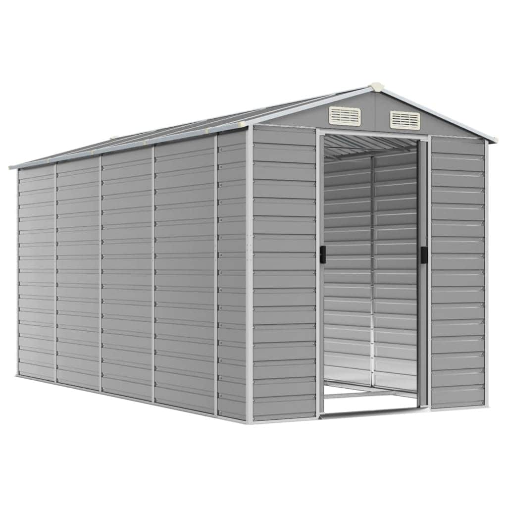 Elegance: Brown Galvanised Steel Garden Shed for Stylish and Durable