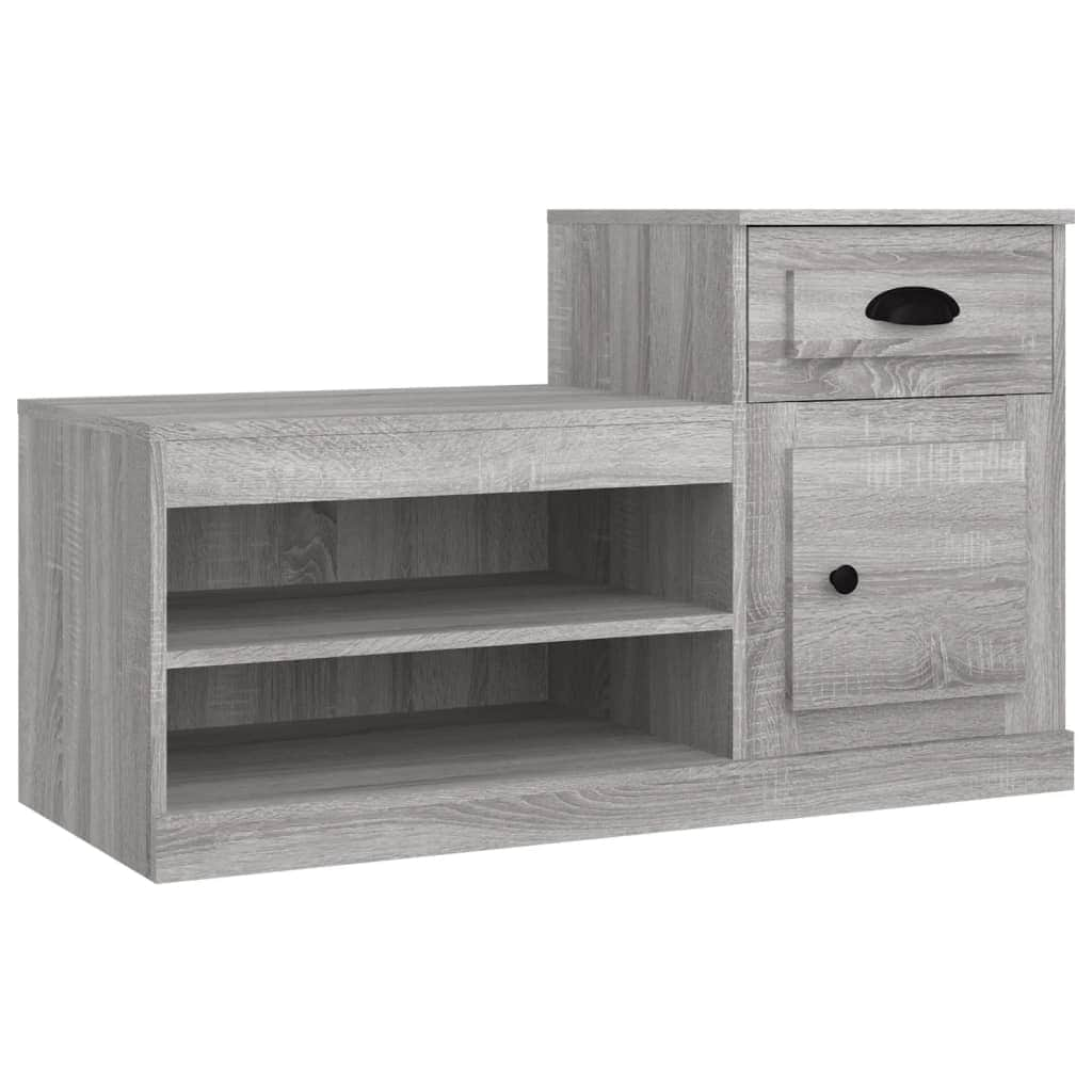 Elegance in Every Step: White Engineered Wood Shoe Cabinet