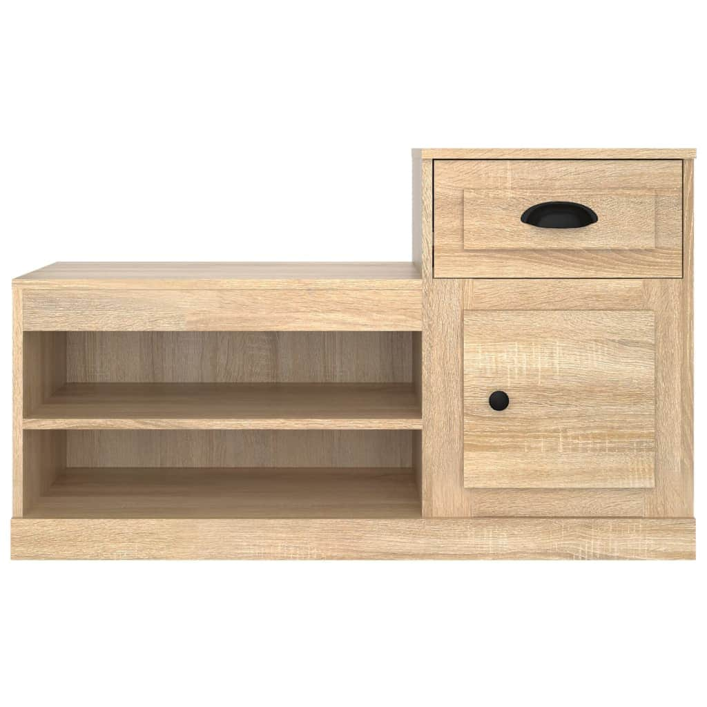 Elegance in Every Step: White Engineered Wood Shoe Cabinet