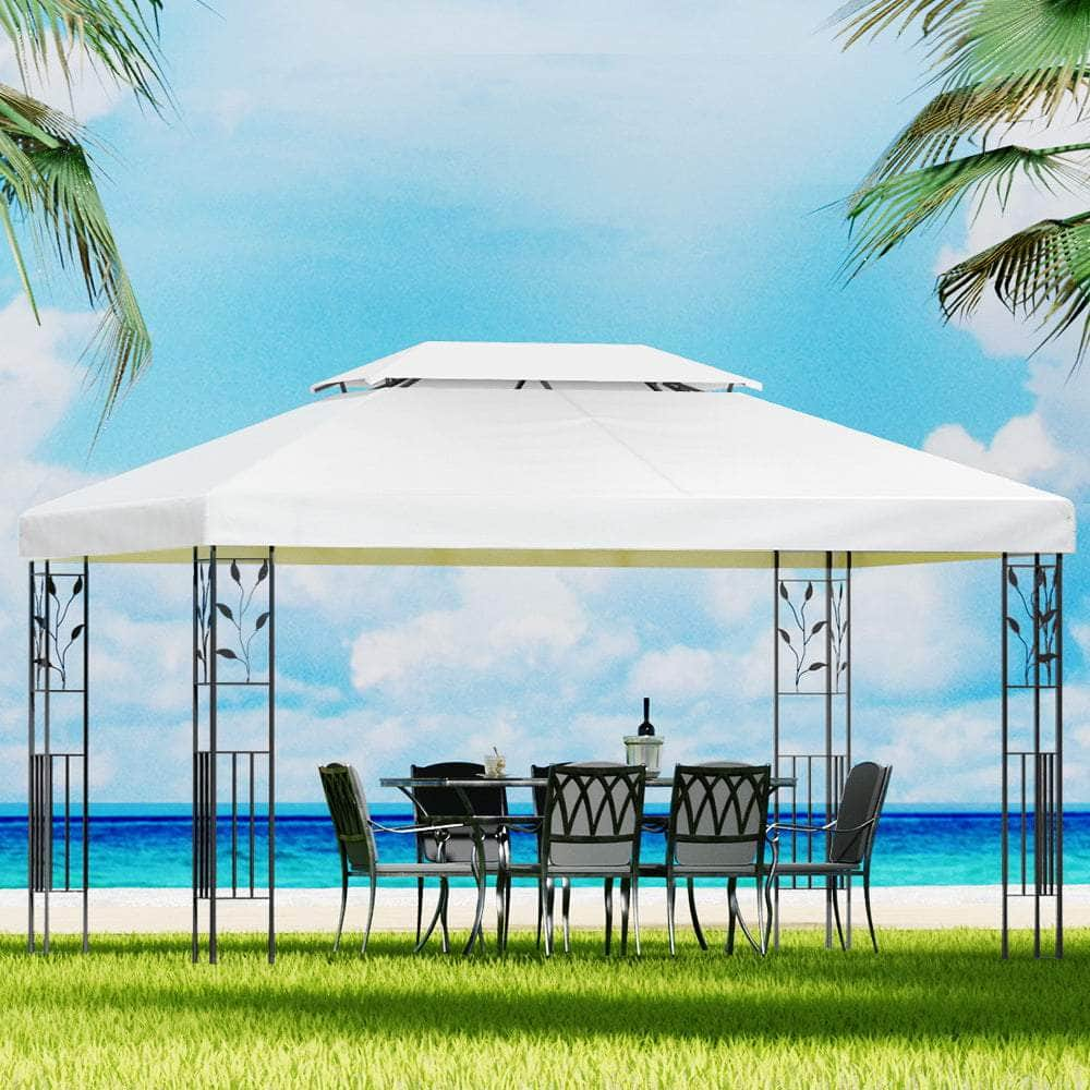 Elegant 4x3m Iron Art Gazebo: Perfect Outdoor Wedding Venue