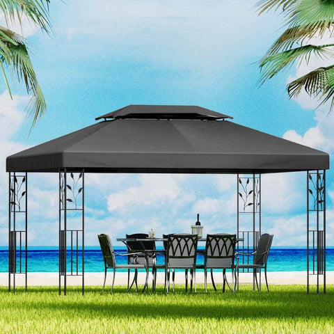 Elegant 4x3m Iron Art Gazebo: Perfect Outdoor Wedding Venue