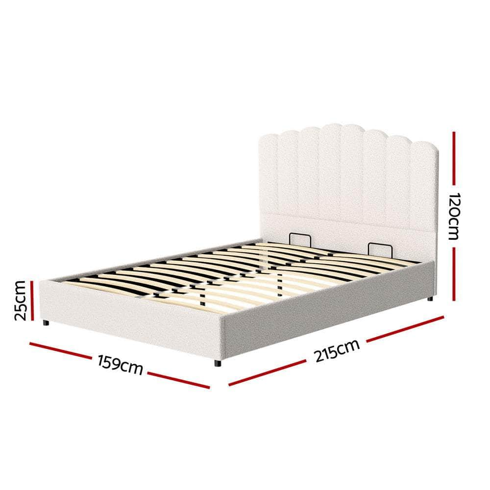 Elegant Double/King/Queen/Single Boucle Bed Frame