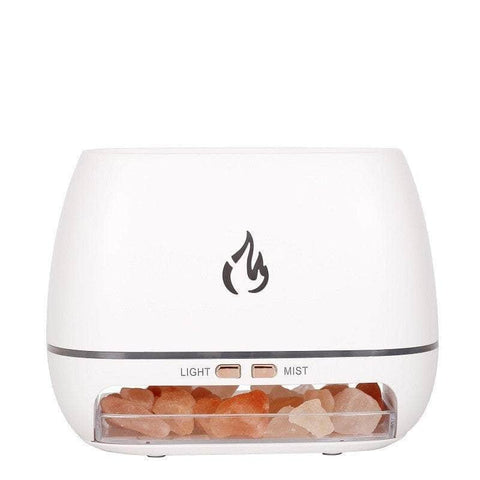 Elegant Flame Diffuser - Aromatherapy & Humidifier with Light