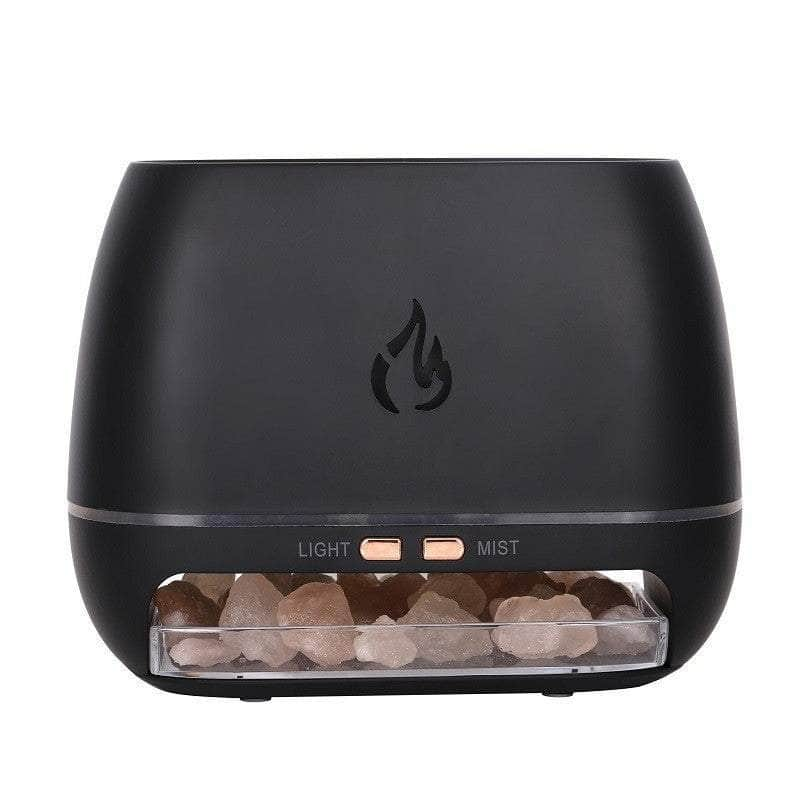 Elegant Flame Diffuser - Aromatherapy & Humidifier with Light