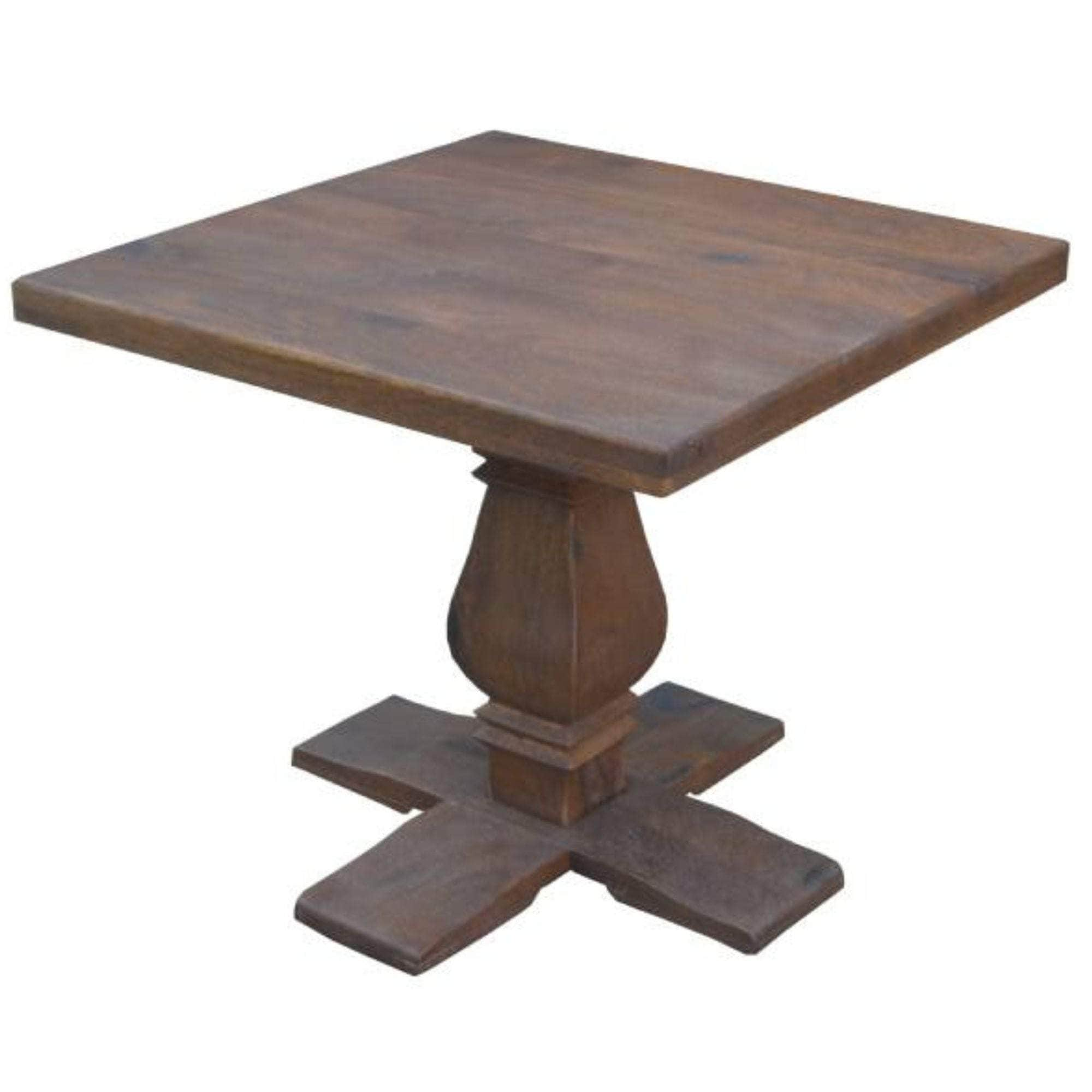 Elegant French Provincial Solid Timber Wood Lamp Table - 70cm Pedestal