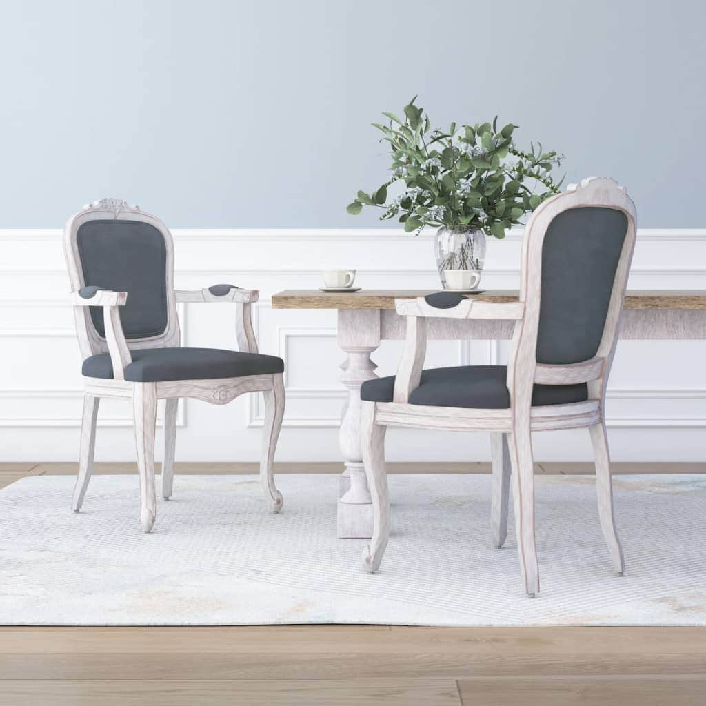 Elegant Linen Dining Chairs - Set of 2