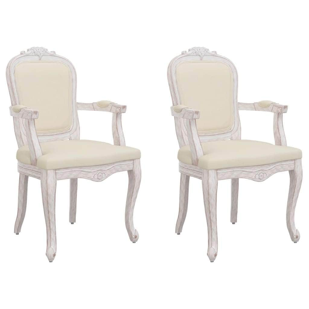 Elegant Linen Dining Chairs - Set of 2