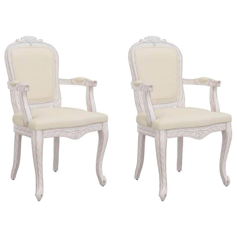 Elegant Linen Dining Chairs - Set of 2