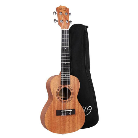 Elegant Mahogany Concert Ukulele - 23" with Bag