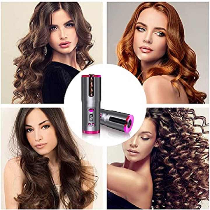 Elegant Rechargeable Hair Curler - Anti-Scald & Lightweight