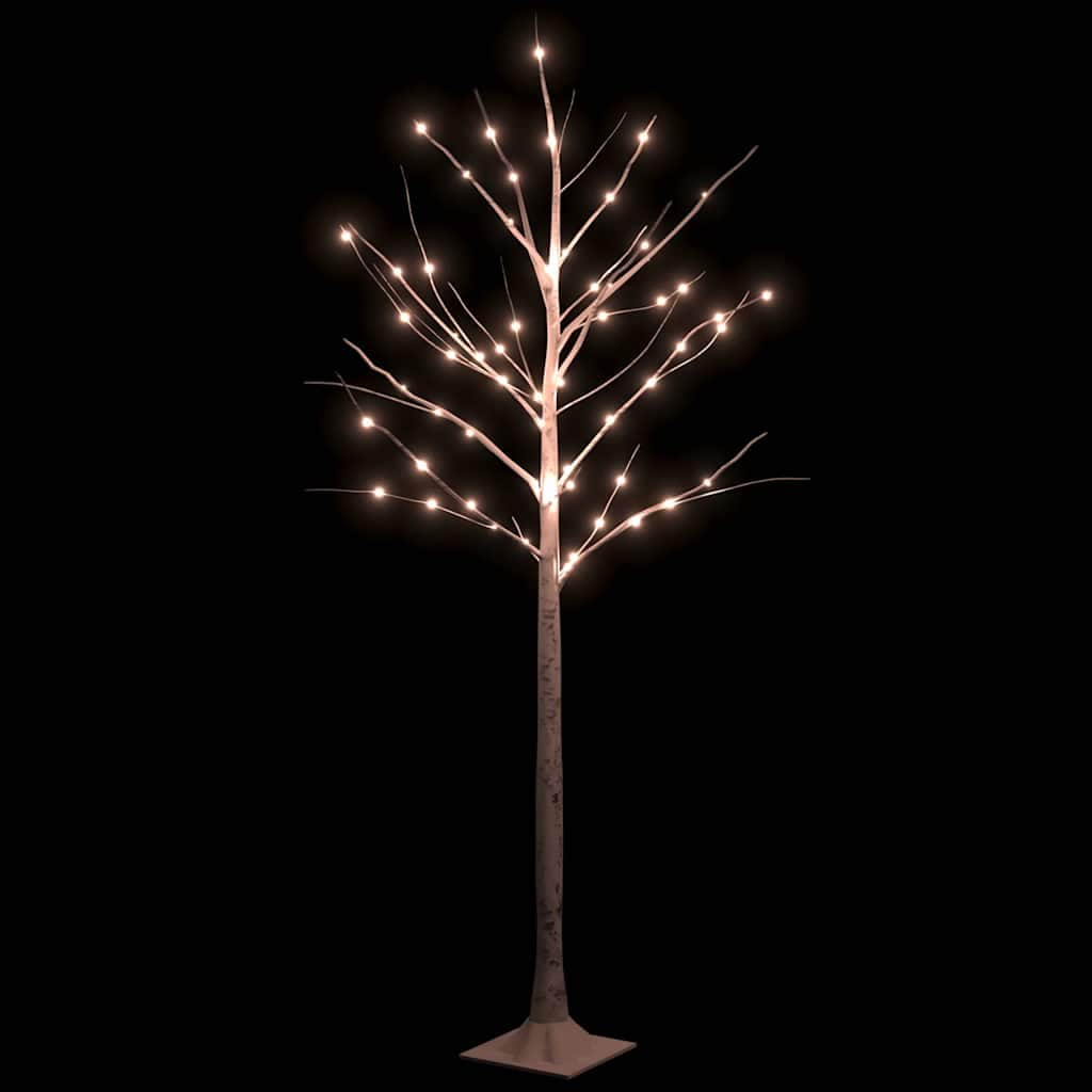 Elegant  White Birch Artificial Christmas Tree  White LEDs