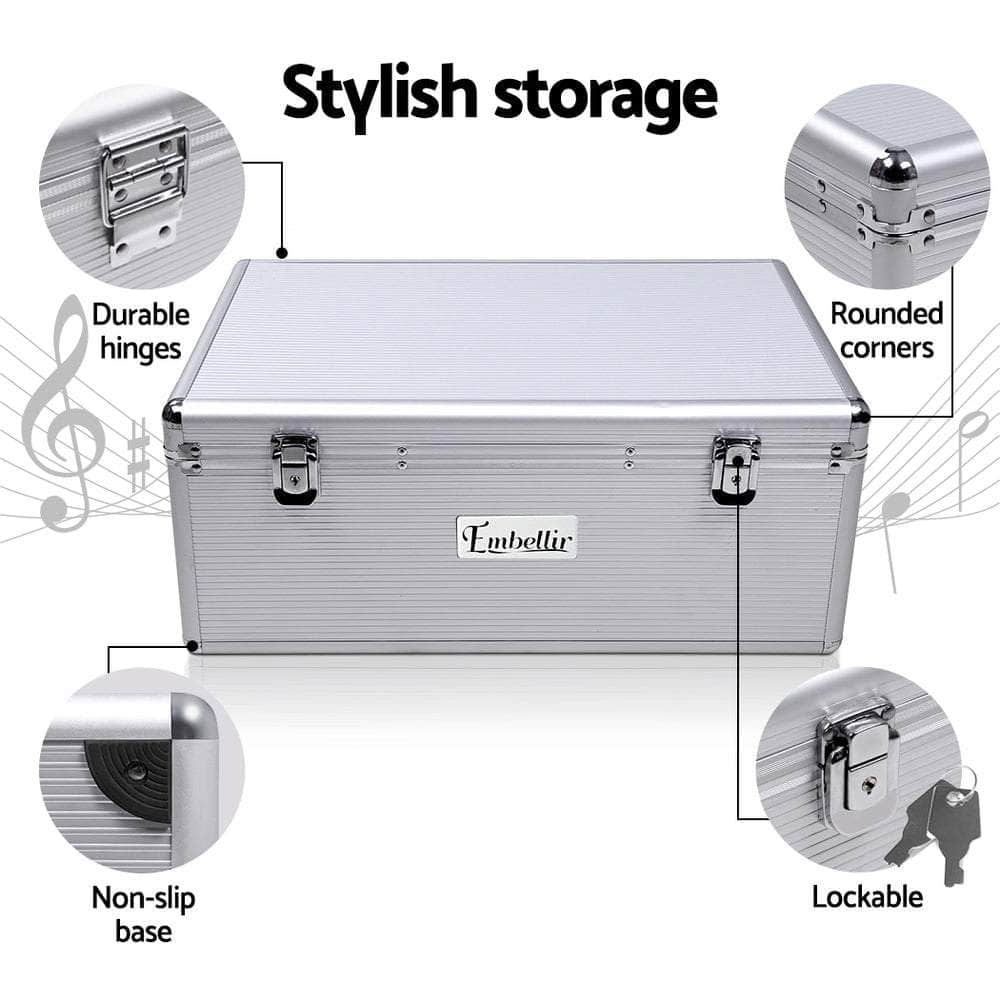 Embellir 500 Disc Aluminium Storage Box - Silver