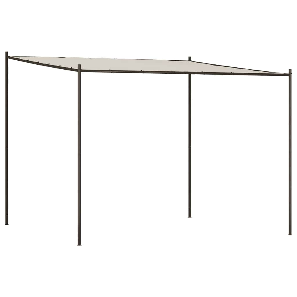 Enchanting Oasis: The Fabric and Steel Gazebo-White\Beige