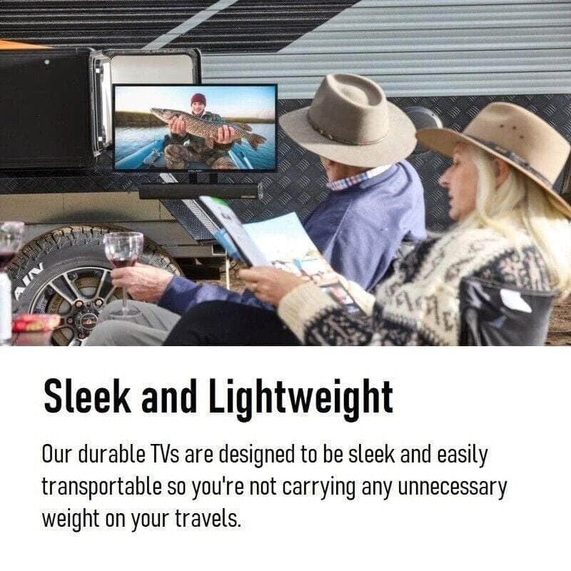 ENGLAON 24" HD LED 12V/240V TV with HD Tuner &PVR for Caravan Truck Home Car RV