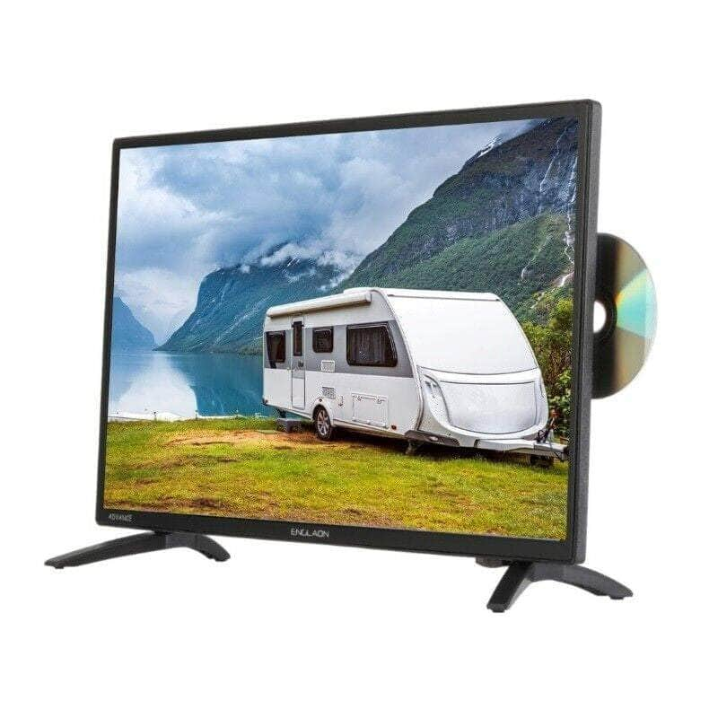 ENGLAON 24" HD LED 12V TV DVD Combo for Caravan Motorhome Campervan Truck Car RV