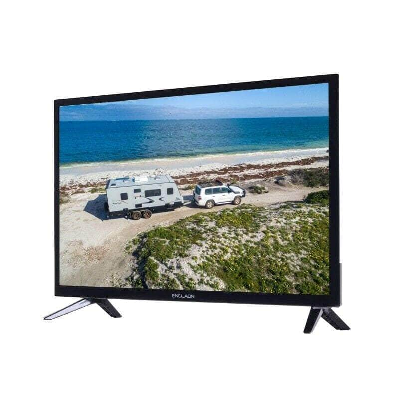 ENGLAON 24'' HD LED Android11 Smart 12V/240V TV with Chromecast for Caravan Home