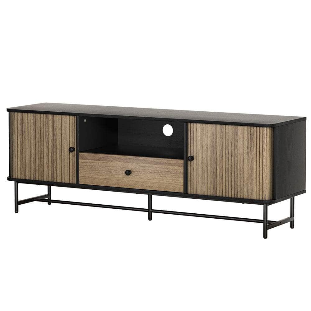 Entertainment Unit Tv Cabinet 150Cm Black Boris