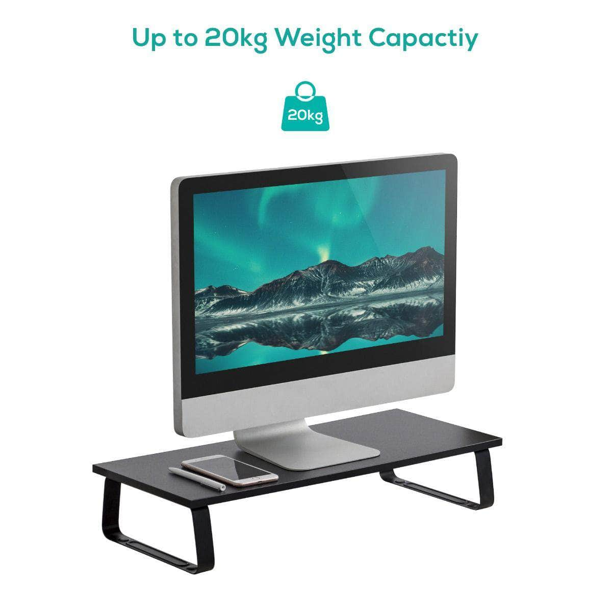 Ergolife Black Monitor Stand Riser