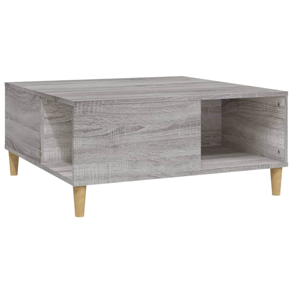 Ethereal Elegance: White Engineered Wood Coffee Table