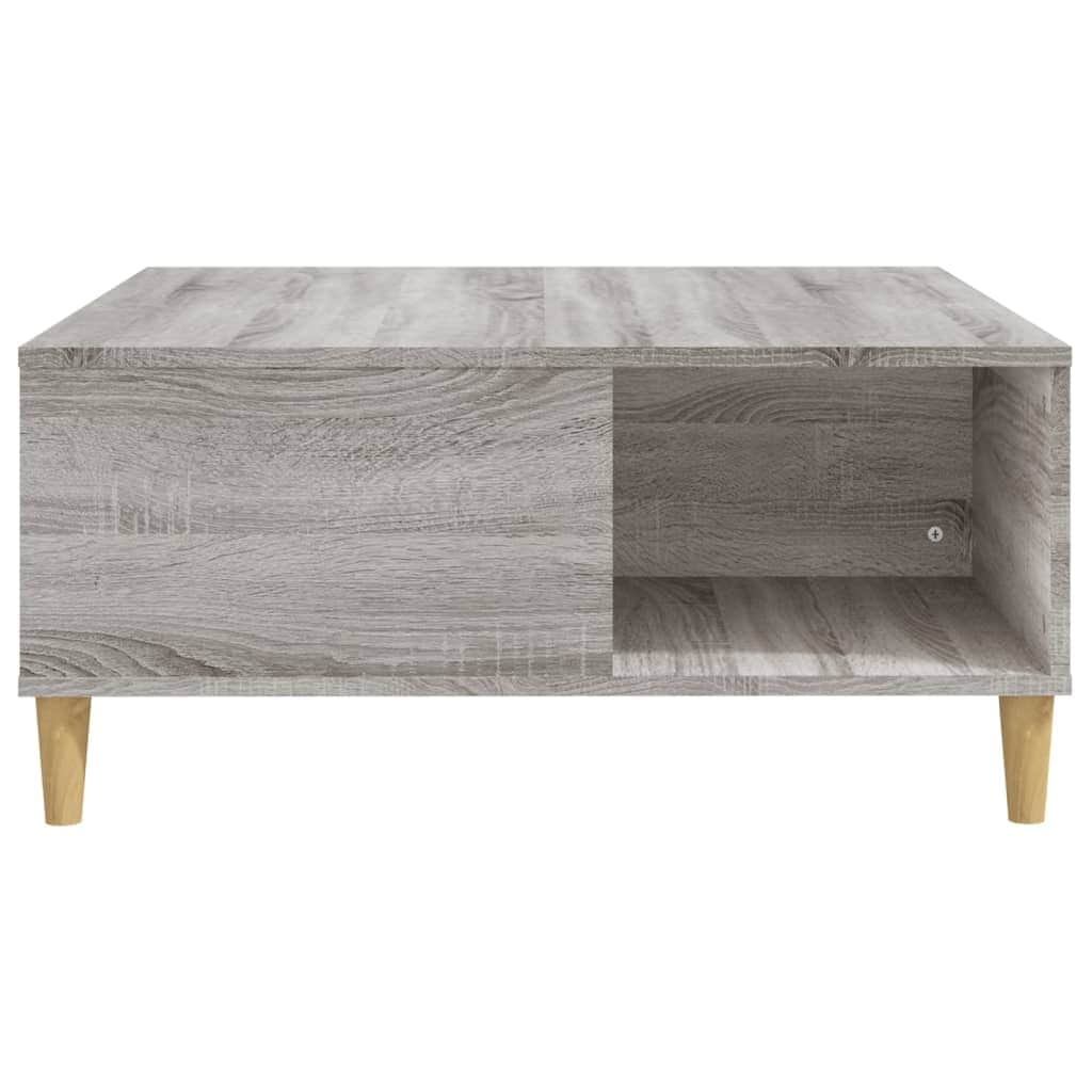 Ethereal Elegance: White Engineered Wood Coffee Table