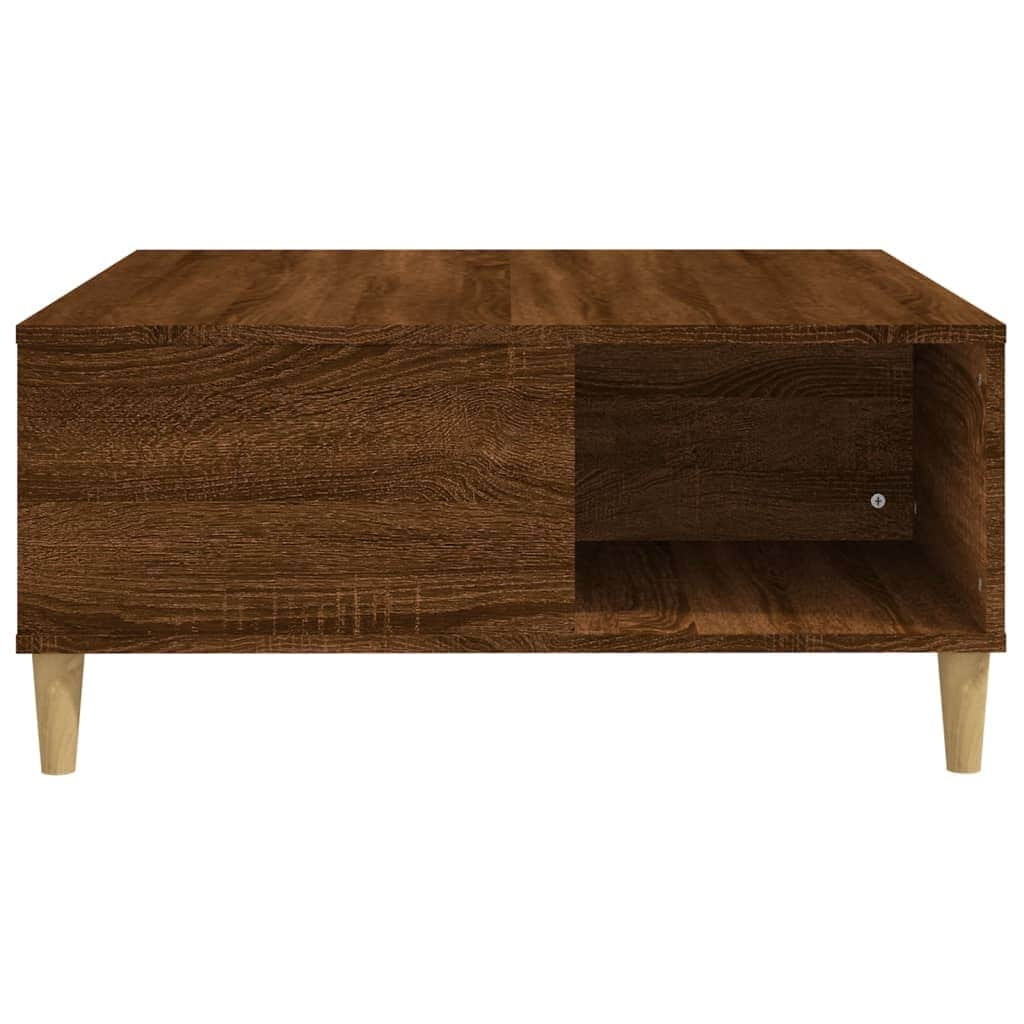 Ethereal Elegance: White Engineered Wood Coffee Table