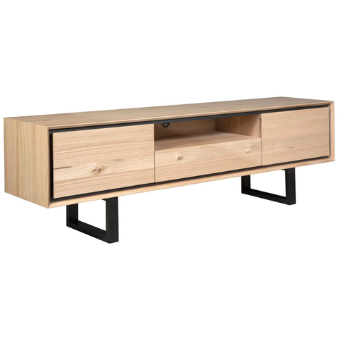 Etu Entertainment Tv Unit 210Cm Solid Messmate Timber Wood - Natural