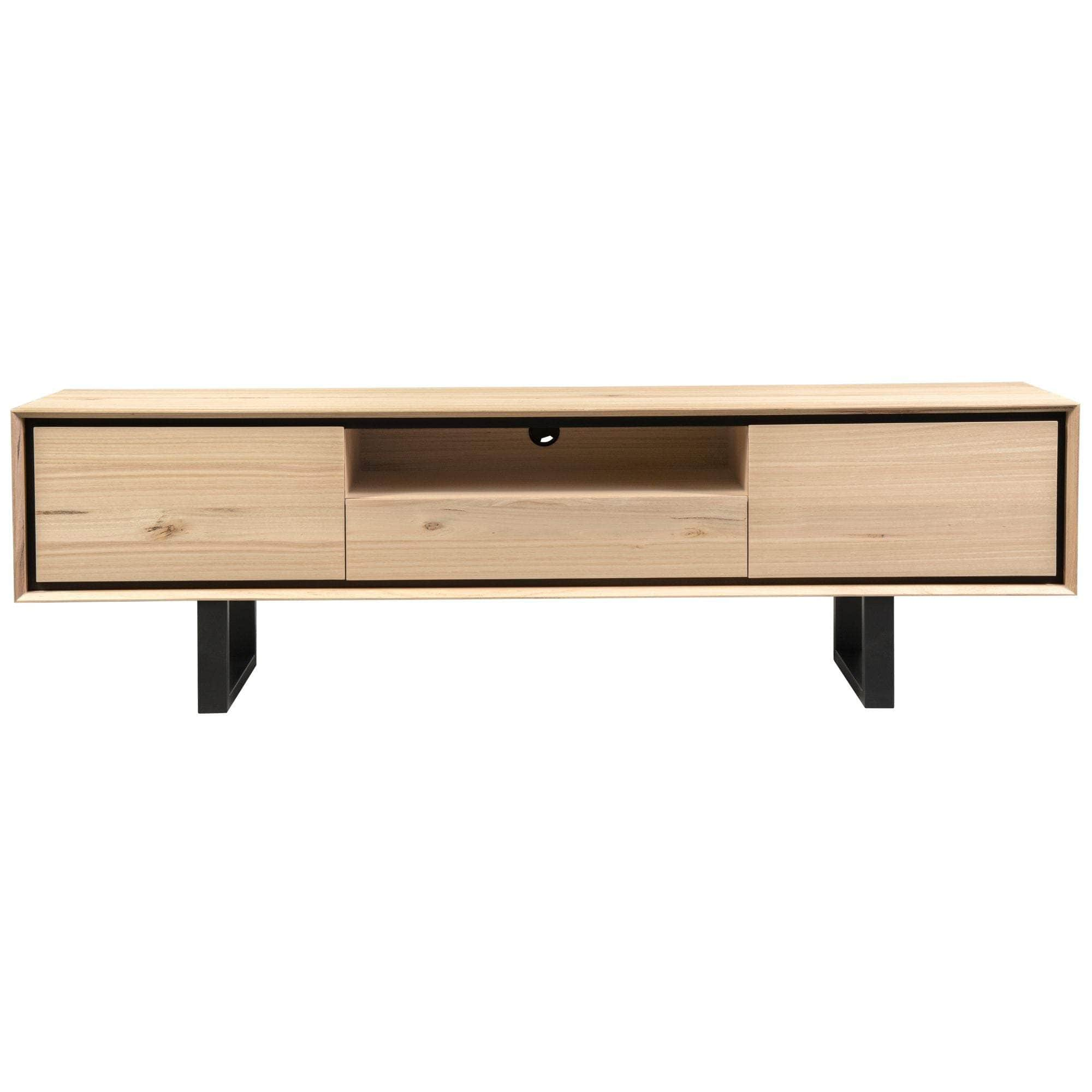 Etu Entertainment Tv Unit 210Cm Solid Messmate Timber Wood - Natural