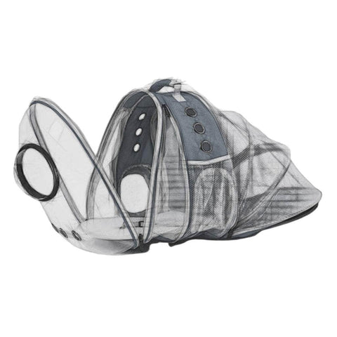 Expandable Space Capsule Backpack - Model 2 (Grey)