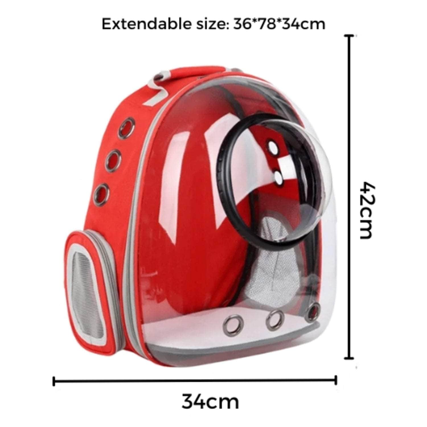 Expandable Space Capsule Backpack - Model 2 (Red)