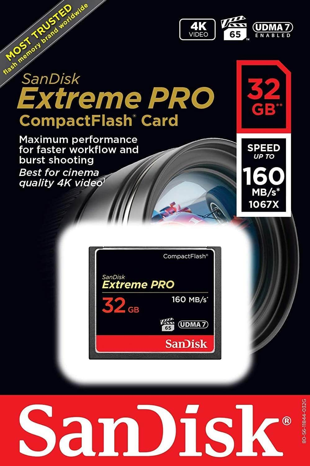 Extreme Pro 32Gb Compactflash 160Mb/S (Sdcfxps-032G)