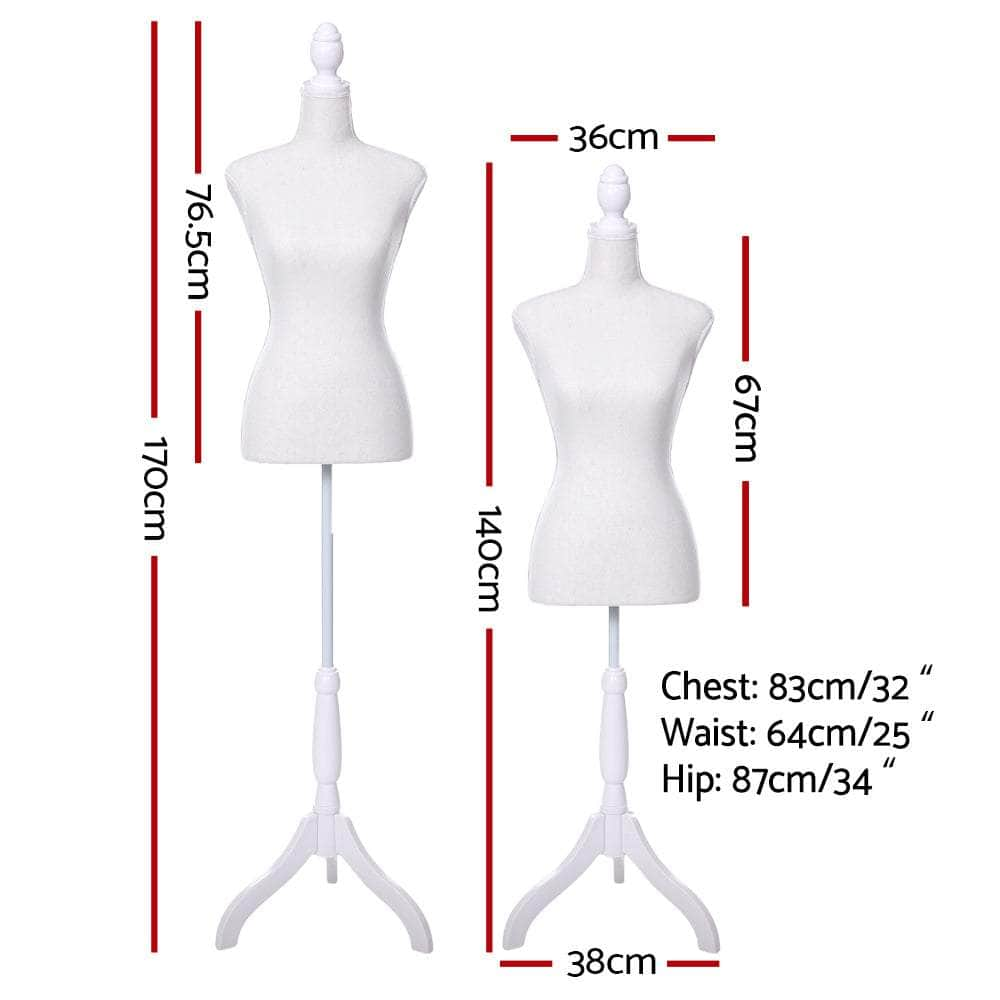 Female Mannequin 170Cm Model Dressmaker Clothes Display White