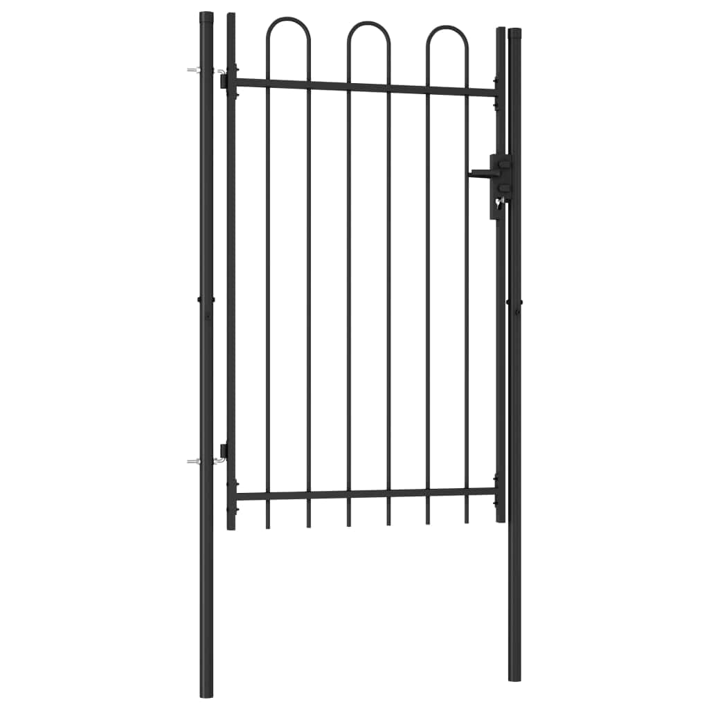 Fence Gate Single Door--Black