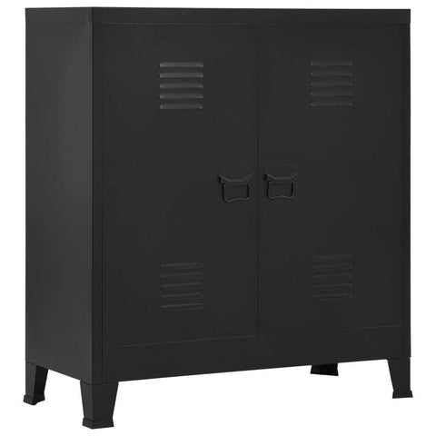 Filing Cabinet Industrial Steel (Black)