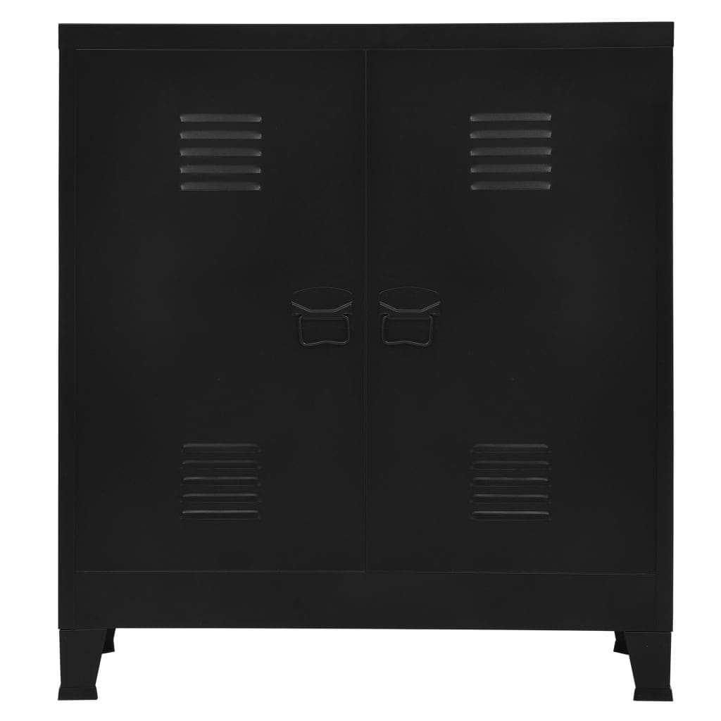 Filing Cabinet Industrial Steel (Black)