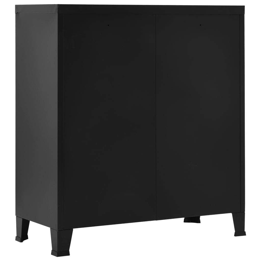 Filing Cabinet Industrial Steel (Black)