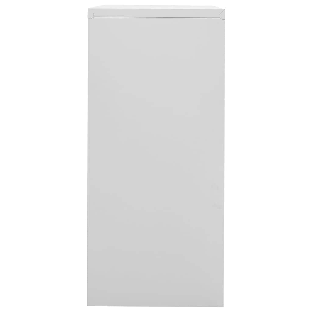 Filing Cabinet Light Grey Steel