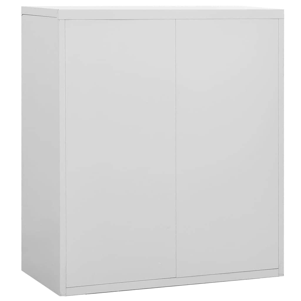 Filing Cabinet Light Grey Steel