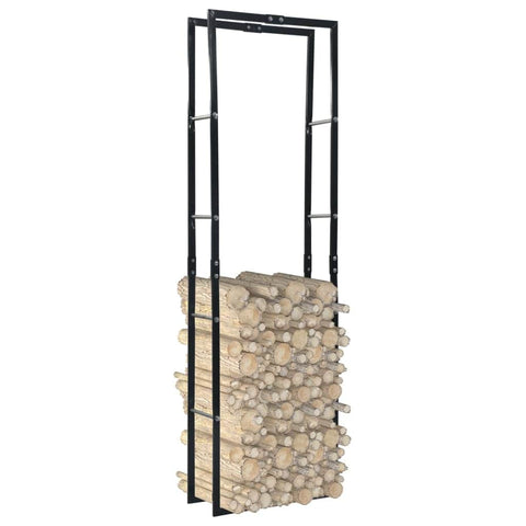 Firewood Rack Black