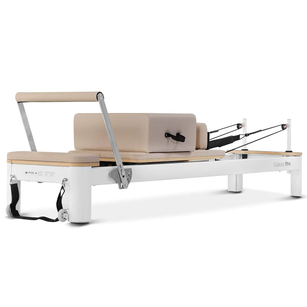 Fitness Contour Pro Aluminum Pilates Reformer Bed Set (Beige)