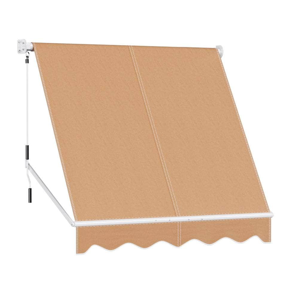 Fixed Pivot Arm Window Awning 2.1X2.1M Beige/Grey