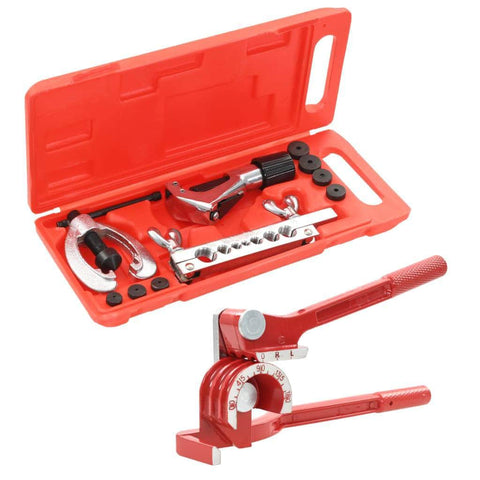 Flaring Tool Kit Set Tube Bender Pipe Repair With Case