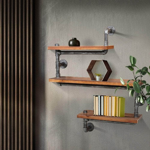 Floating Diy Pipe Shelf 3 Tiers - Iona