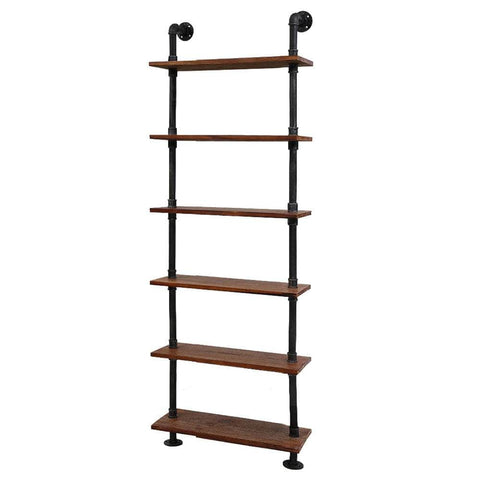 Floating Diy Pipe Shelf 6 Tiers - Ida