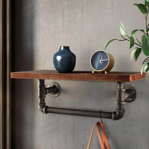 Floating Diy Pipe Shelf - Ives