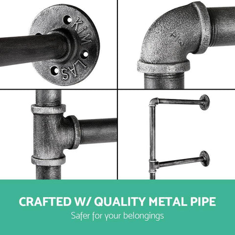 Floating Diy Pipe Shelf Metal Brackets Set Of 2