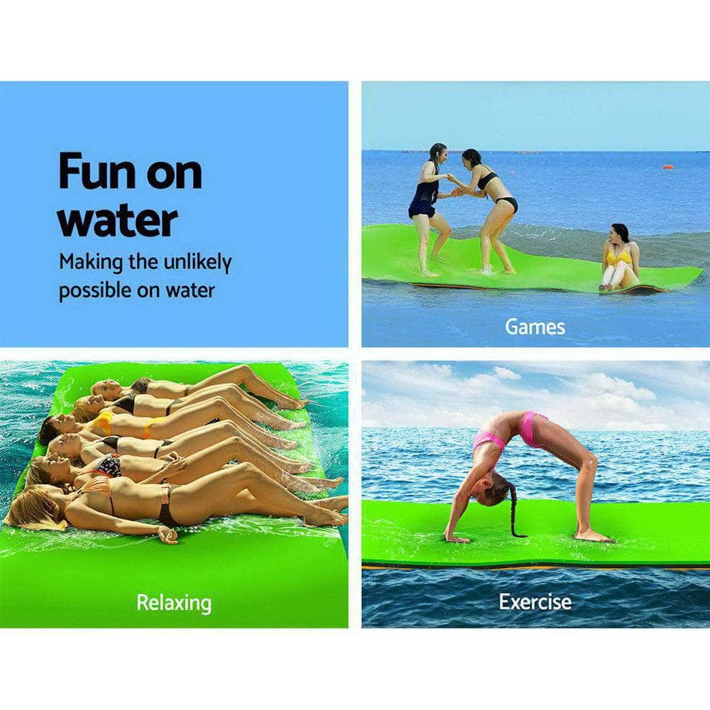 Floating Water Mat 2.7X1.8M Foam Pad Swimming Pool Island Platform