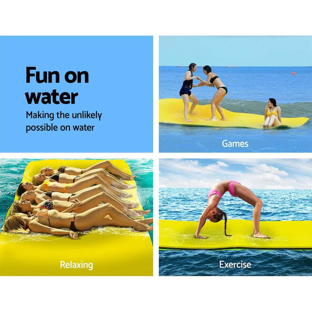 Floating Water Mat 3.5X1.8M Foam Pad Swimming Pool Island Platform