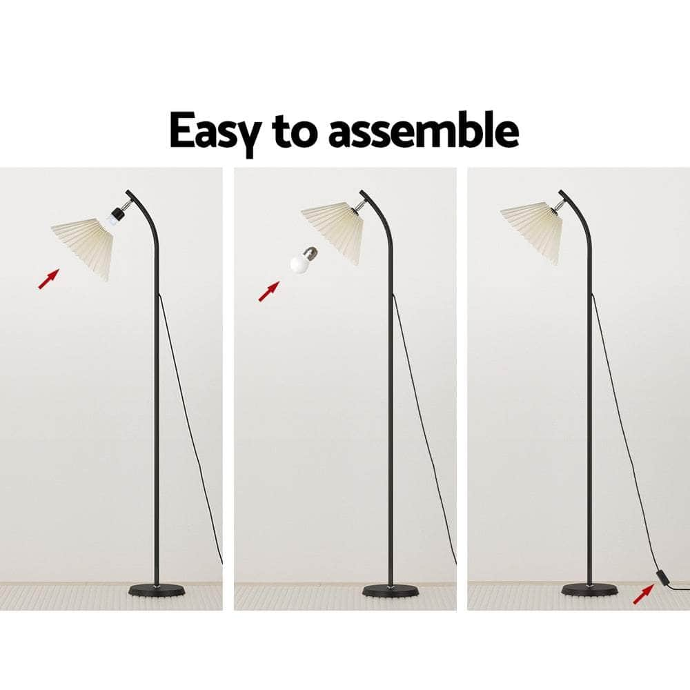 Floor Lamp Led Light Stand Modern Office Reading White