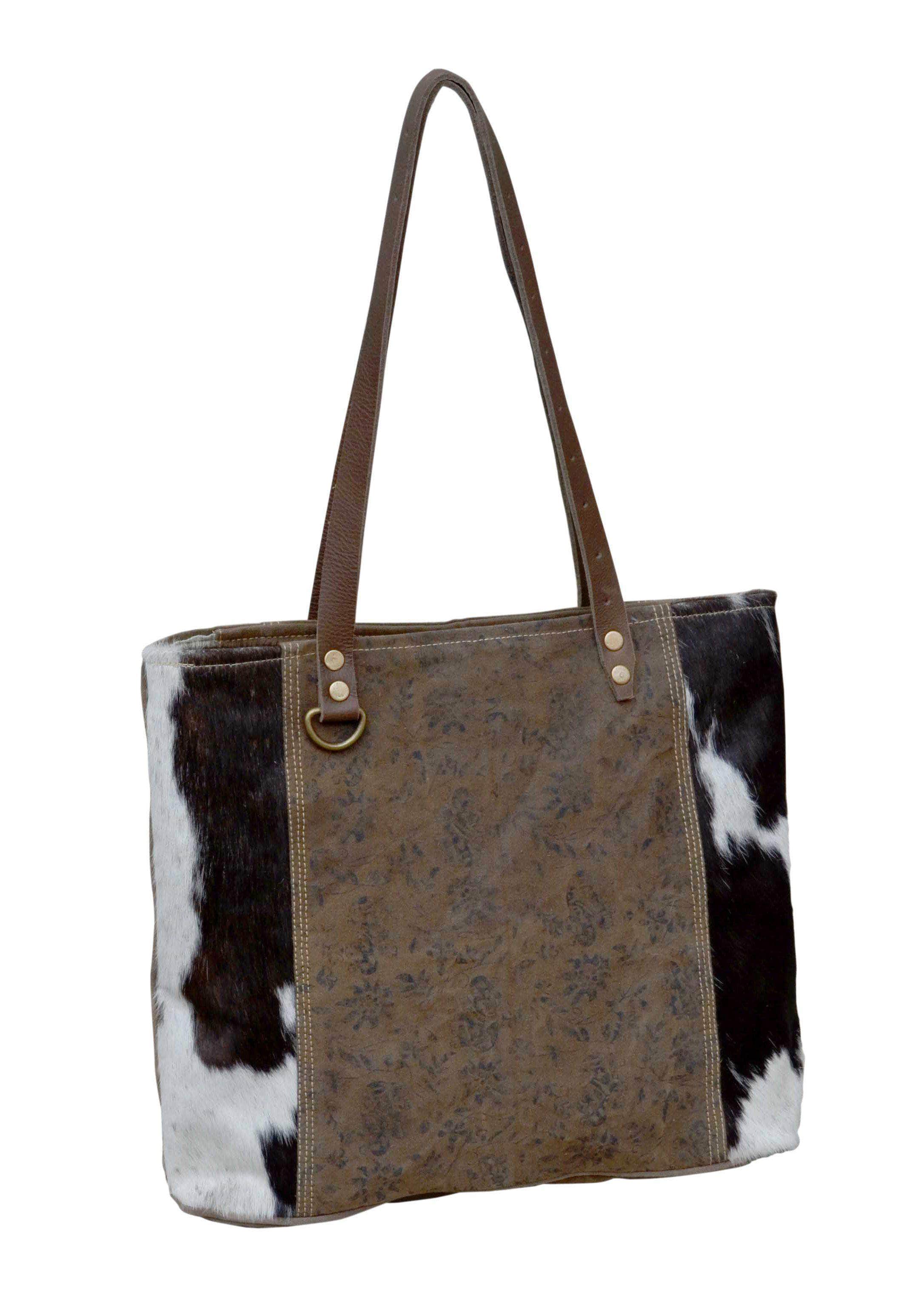 Floral Cowhide Bag
