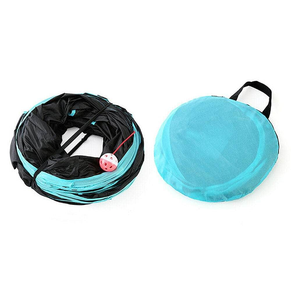 Foldable 4-Way Tunnel Play Toy For Pets